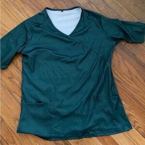 Women's One New Scrub Tops Size L Black  Red Green Colors